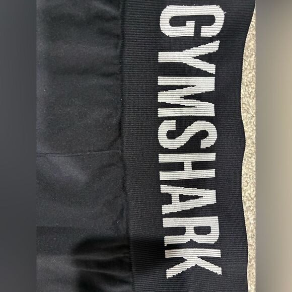 Gymshark Black High Waisted Logo Band Leggings XS - Picture 3 of 7